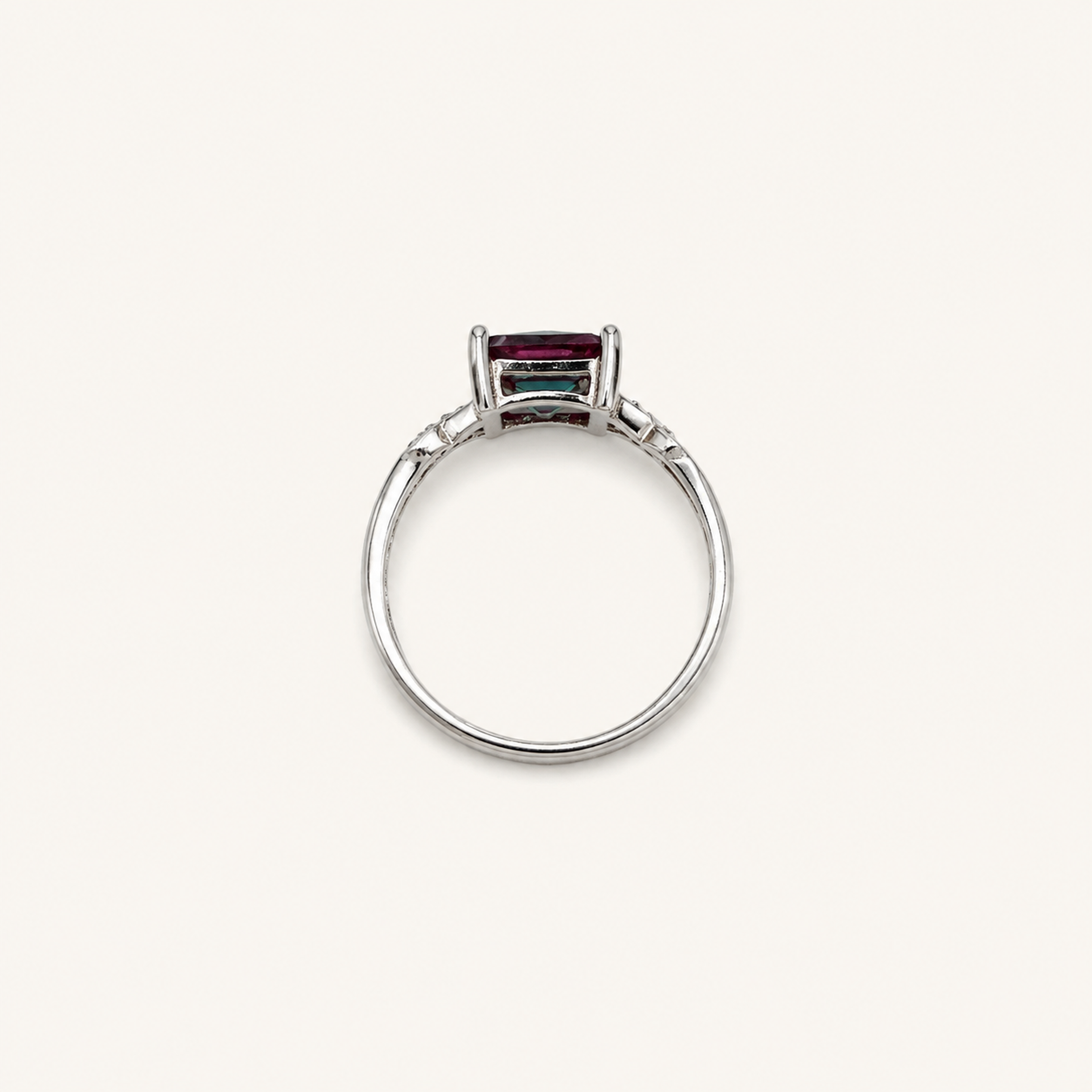 Entwine Lab-Grown Alexandrite Ring upright view