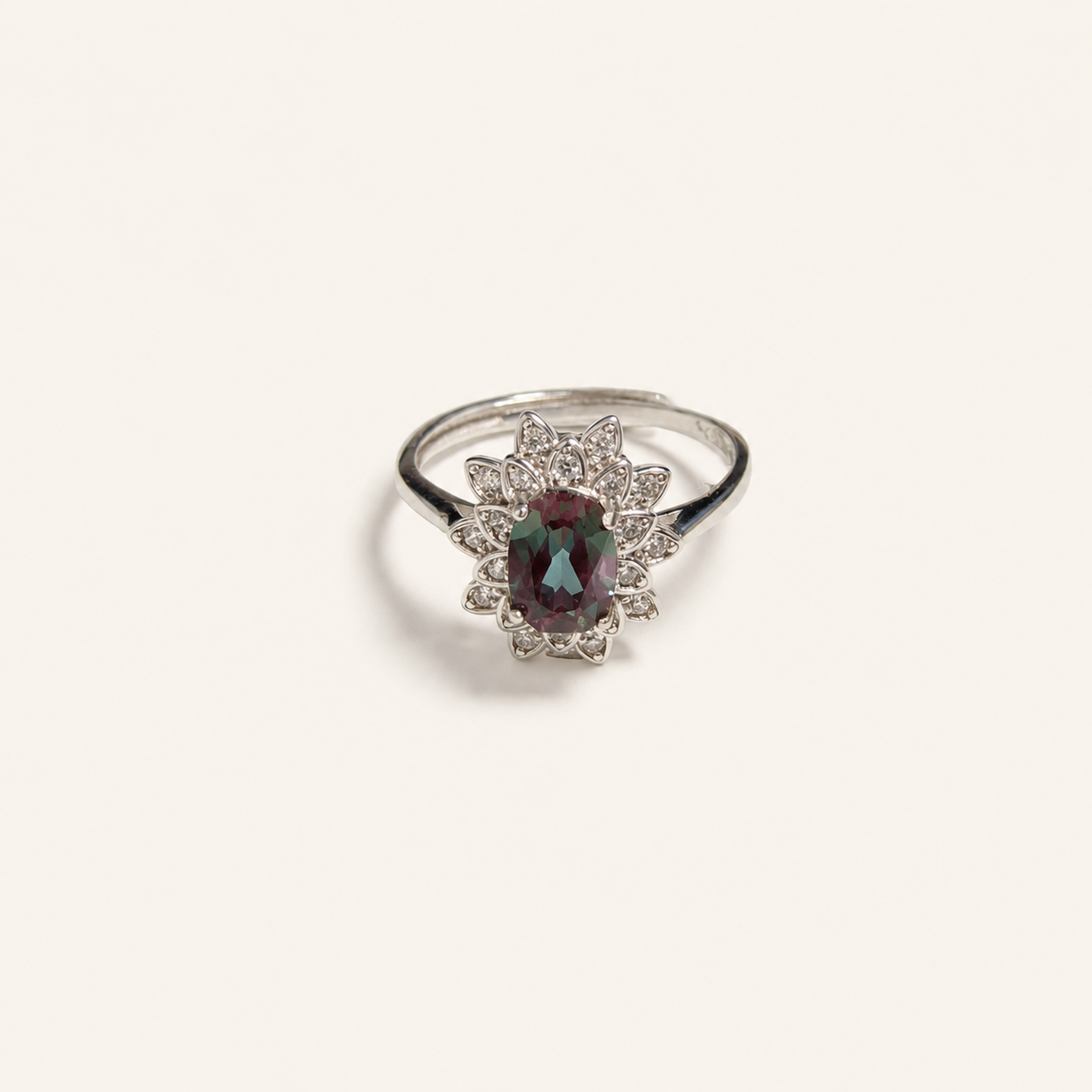 Sunpetal Lab-Grown Alexandrite Ring