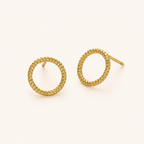 Sterling Silver Polished Twist Stud Earrings detail view