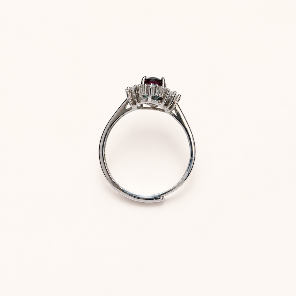 Sunspire Lab-Grown Alexandrite Ring upright view