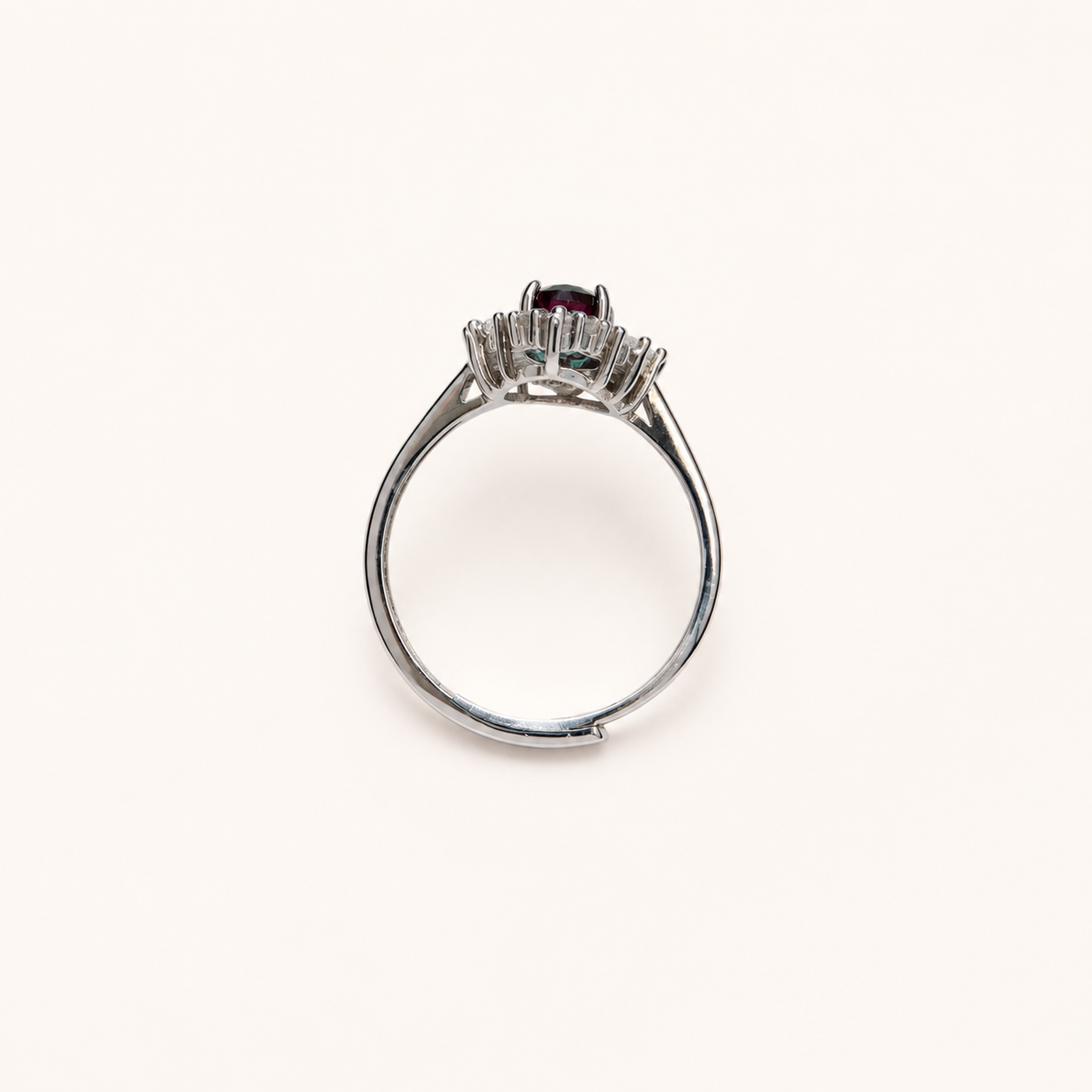 Sunspire Lab-Grown Alexandrite Ring upright view
