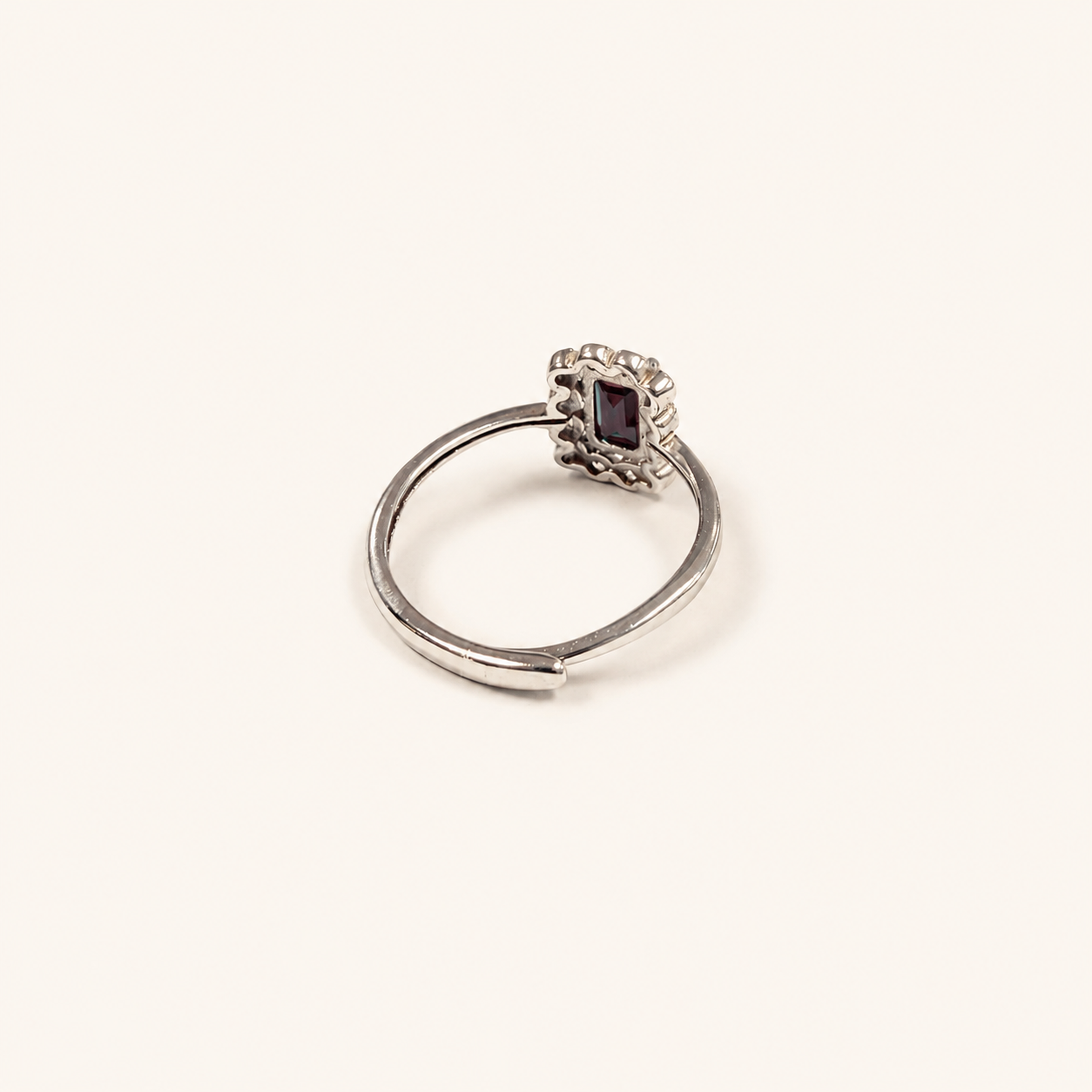Garland Lab-Grown Alexandrite Ring side view