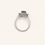 Petalburst Lab-Grown Alexandrite Ring upright view