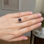 Entwine Lab-Grown Alexandrite Ring worn on hand