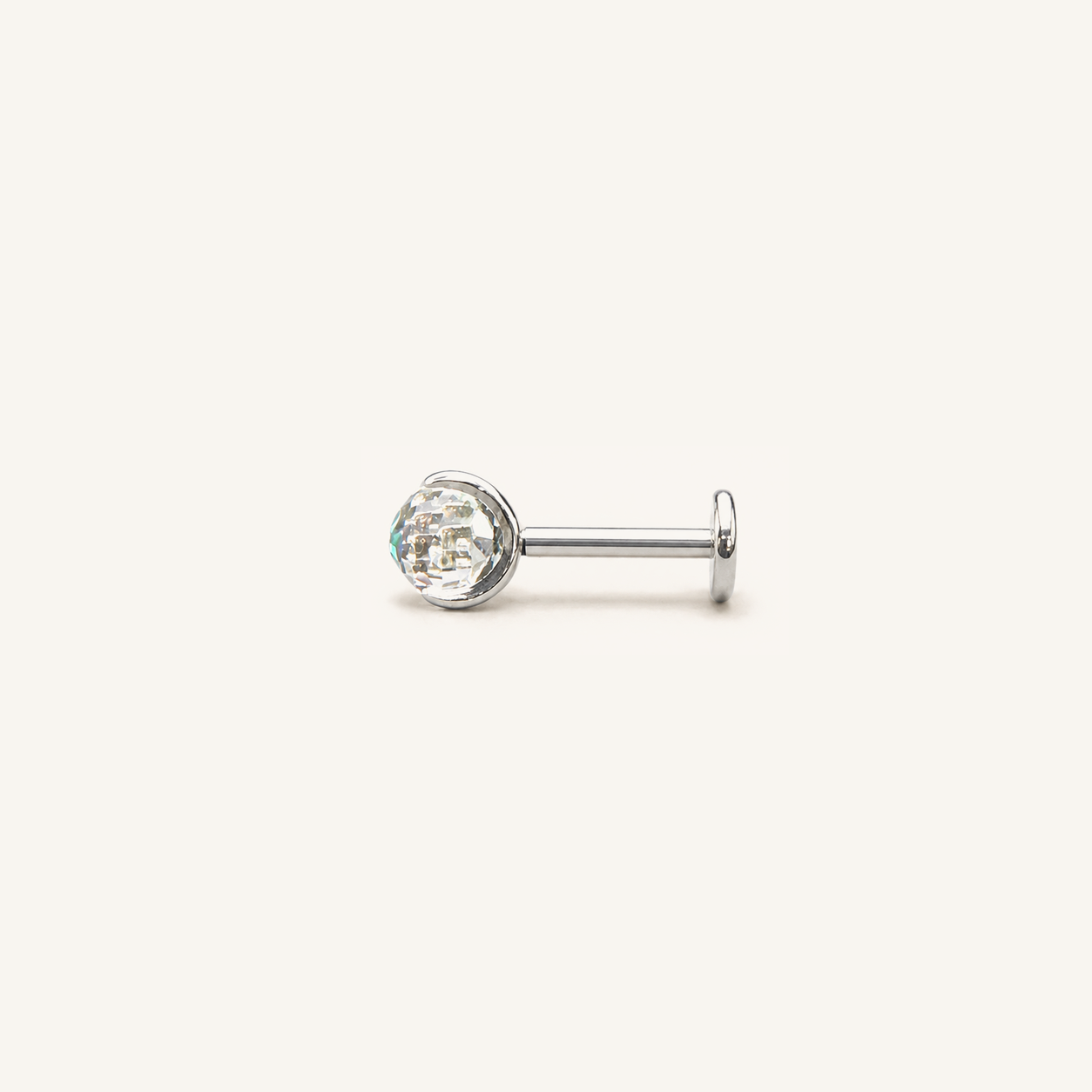 Titanium Gradient Green Crystal Flat Back Stud Earrings