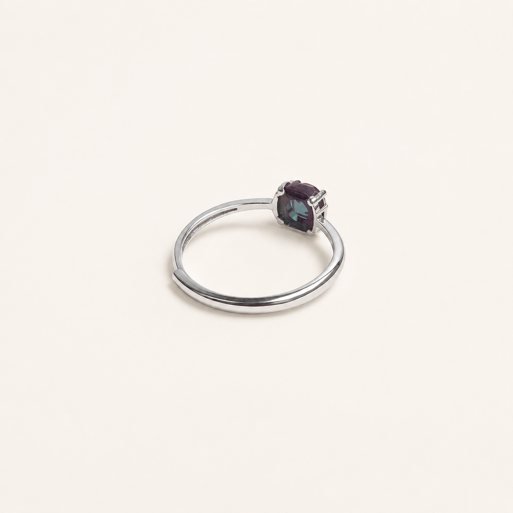 Colonnade Lab-Grown Alexandrite Ring side view