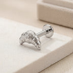 Croissant Titanium Stud Earrings - image 5