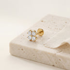 Lucky Clover Titanium Stud Earrings - image 5