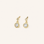 Sterling Silver Zirconia Tassel Stud Earrings detail