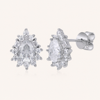 Sterling Silver Brilliant Moissanite Stud Earrings