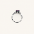 Finespun Lab-Grown Alexandrite Ring upright view