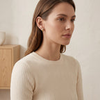 Shell Spiral Titanium Stud Earrings - image 3