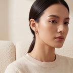 Smooth Oval Titanium Hoop Earrings - image 3