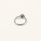 Woven Halo Lab-Grown Alexandrite Ring side view