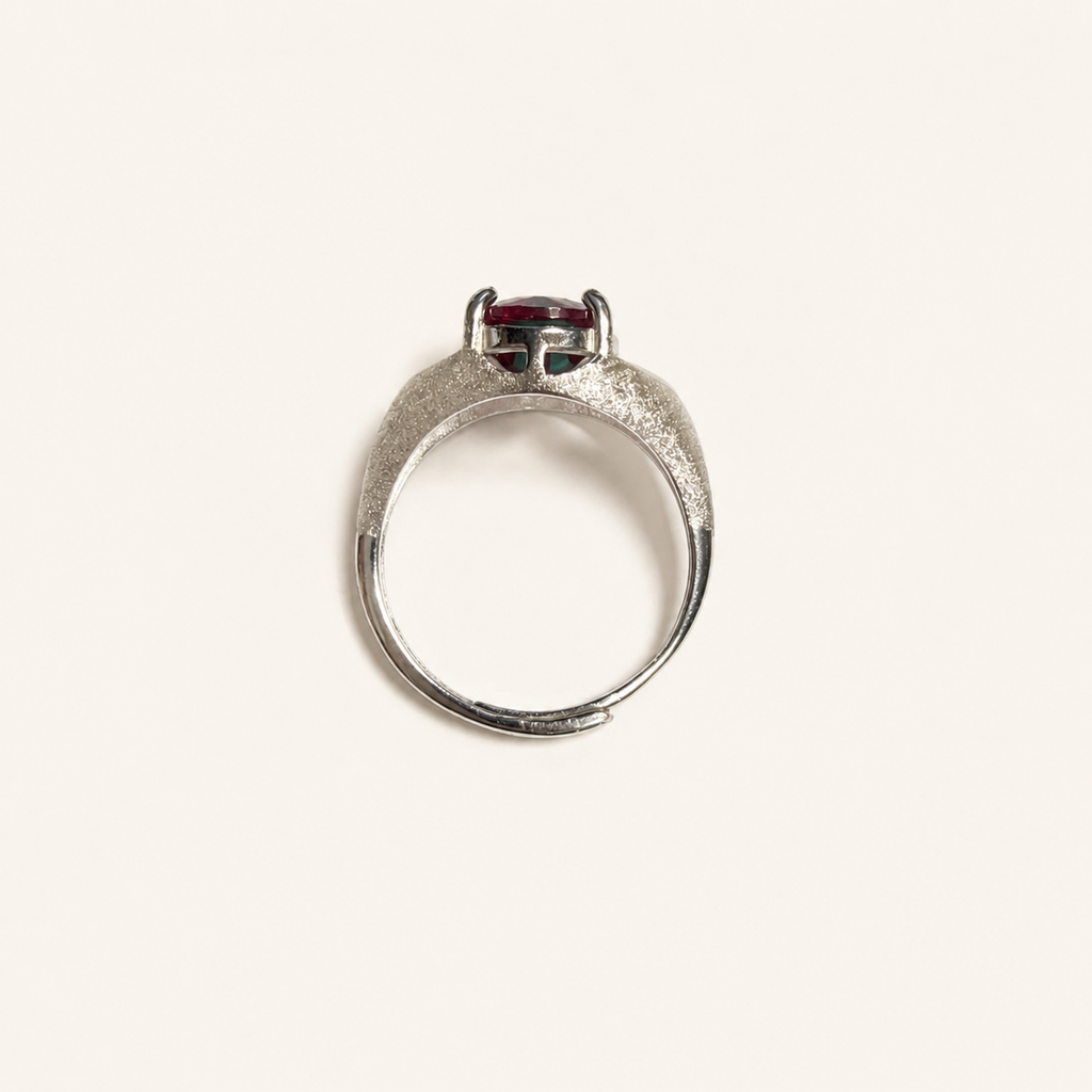 Crosswind Lab-Grown Alexandrite Ring upright view