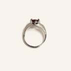 Crosswind Lab-Grown Alexandrite Ring upright view