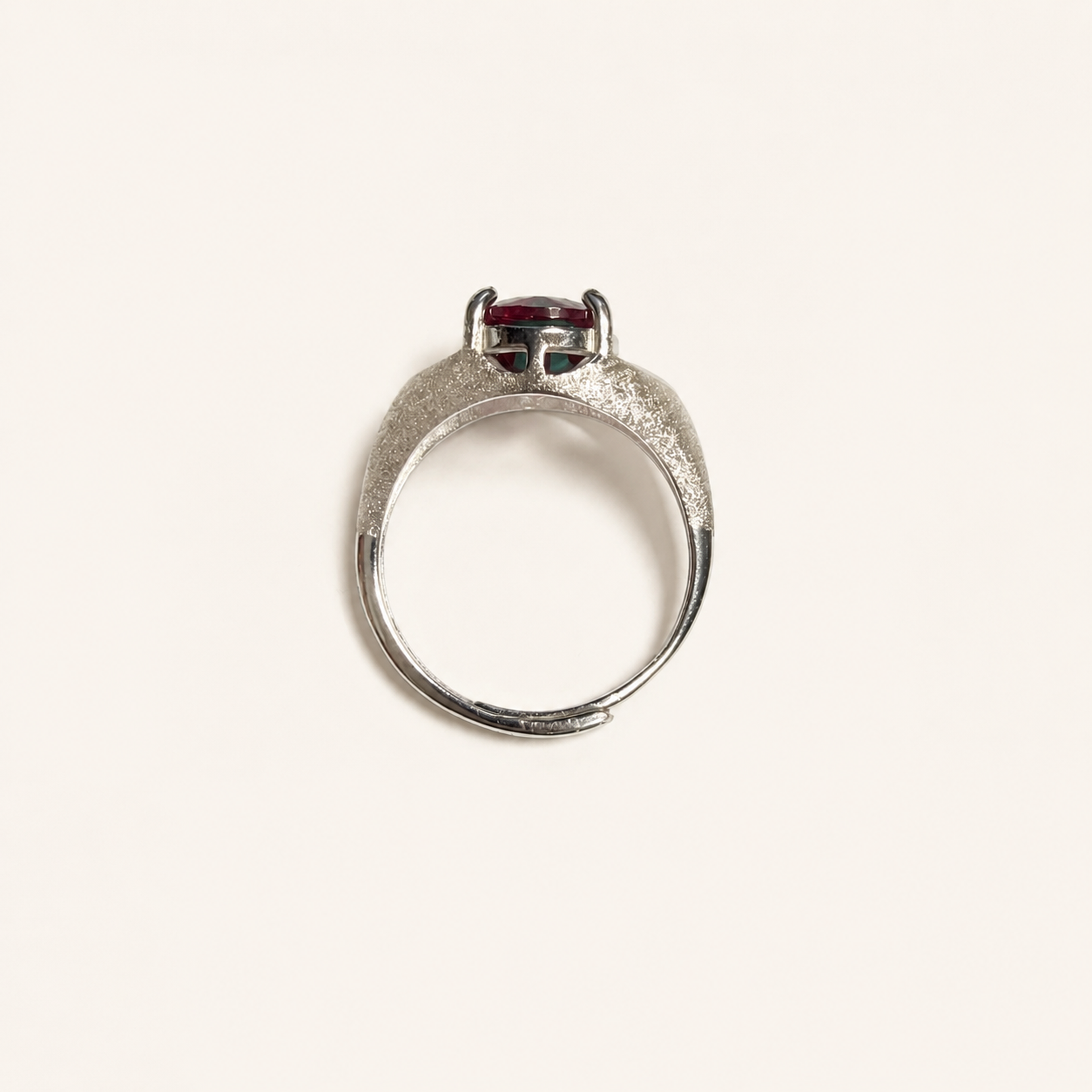 Crosswind Lab-Grown Alexandrite Ring upright view