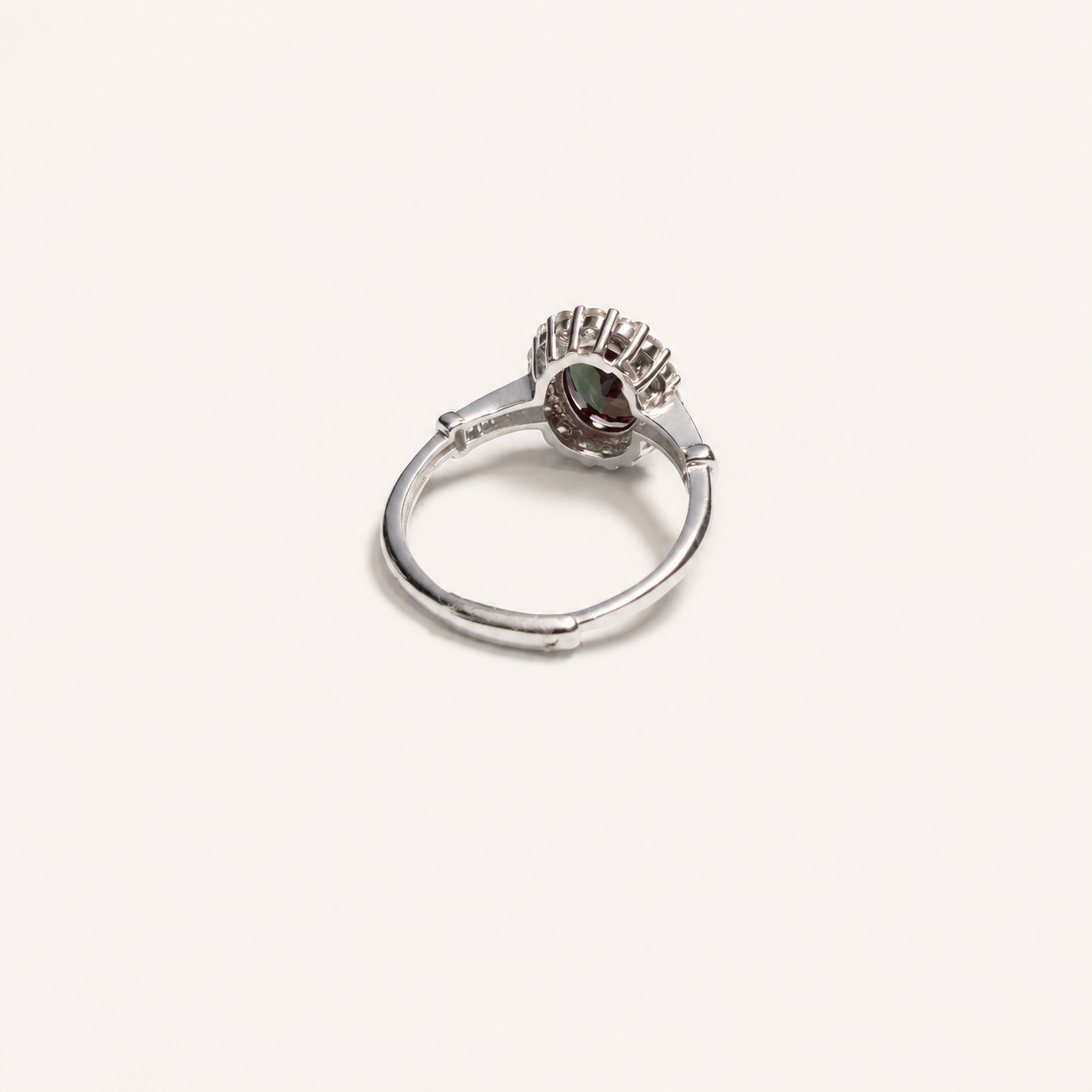 Regent Lab-Grown Alexandrite Ring side view