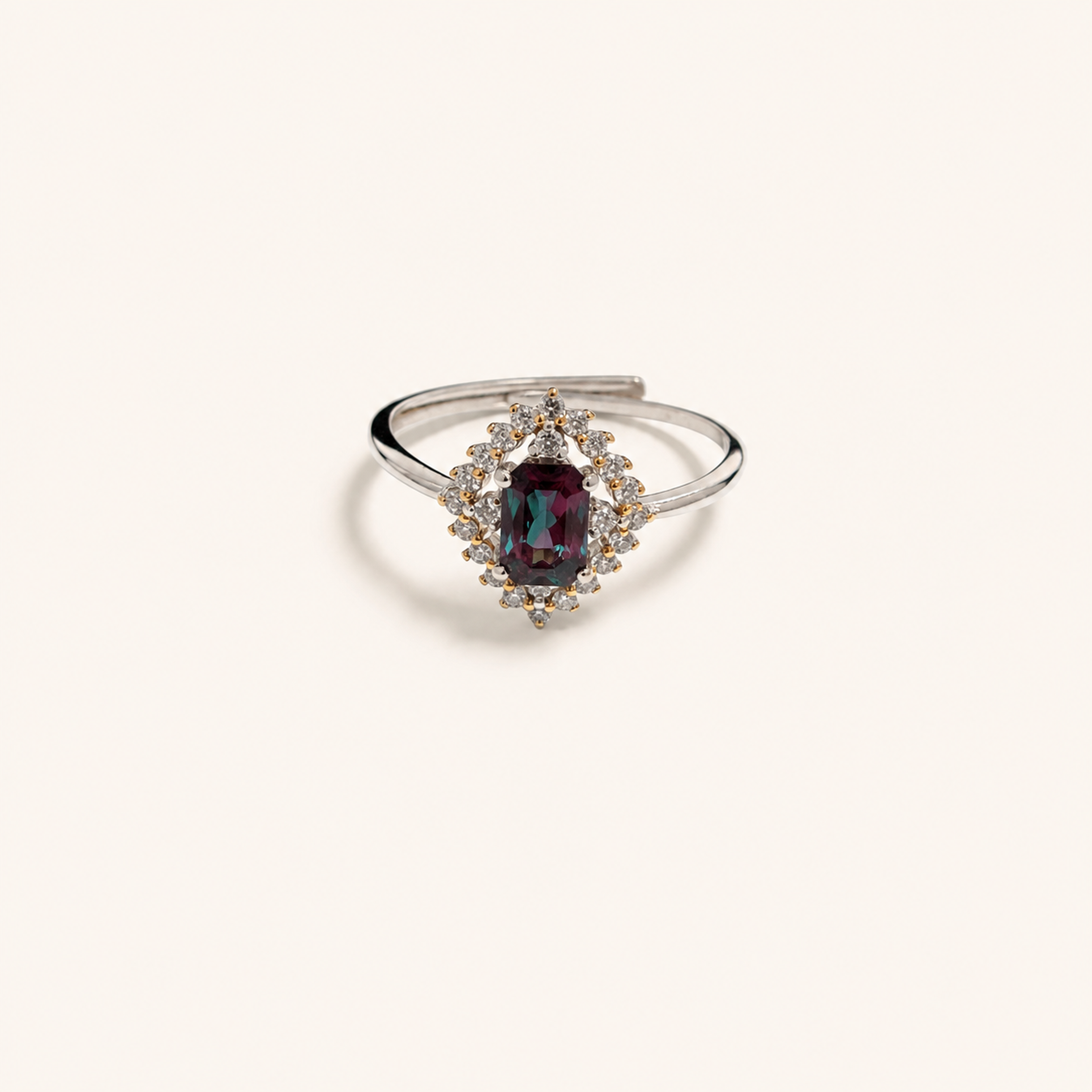 Lodestar Lab-Grown Alexandrite Ring