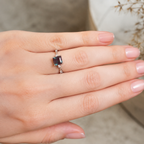 Velvet Dusk Lab-Grown Alexandrite Ring worn on hand