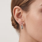 Smooth Seamless Titanium Hoop Earrings - image 2