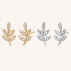 Sterling Silver Round Zirconia Solitaire Stud Earrings