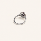 Duchess Halo Lab-Grown Alexandrite Ring side view
