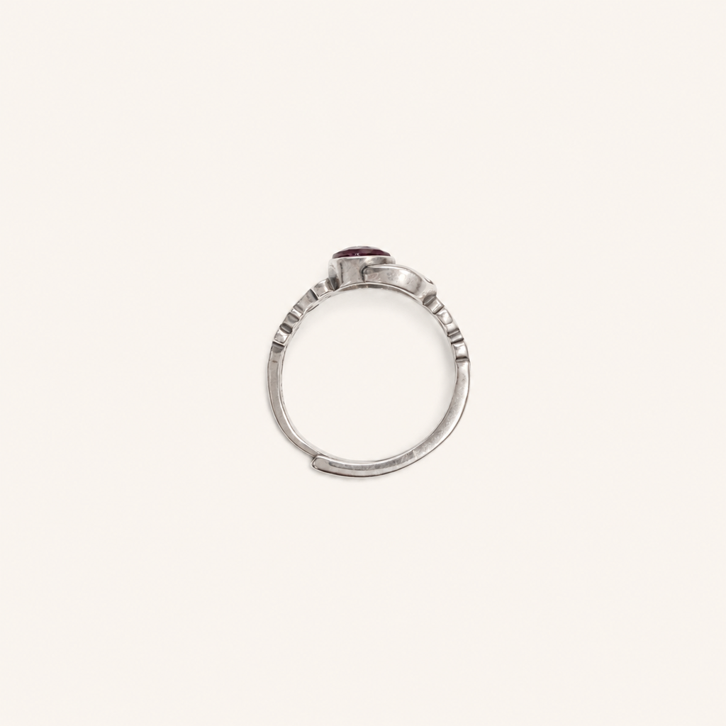 Moonkeeper Lab-Grown Alexandrite Ring upright view