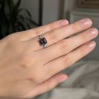 Gatehouse Lab-Grown Alexandrite Ring worn on hand