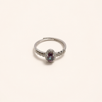 Rosette Trail Lab-Grown Alexandrite Ring