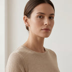 Crystal Heart Titanium Stud Earrings - image 3