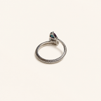 Wyrmcoil Lab-Grown Alexandrite Ring side view