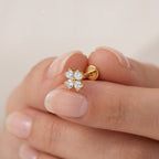 Lucky Clover Titanium Stud Earrings - image 4