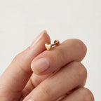Mini Heart Titanium Stud Earrings - image 4