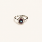 Moondrop Halo Lab-Grown Alexandrite Ring