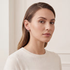 Parallel Line Titanium Hoop Earrings - image 3