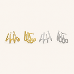 Sterling Silver Four-Prong Zirconia Stud Earrings