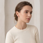 Knot Crystal Titanium Stud Earrings - image 3