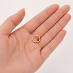 Rainbow Crystal Titanium Hoop Earrings - image 4