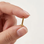 Internally Threaded Titanium Flat Back Post - image 4