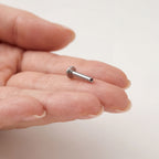 Internally Threaded Titanium Flat Back Post - image 4