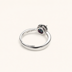 Whisper Halo Lab-Grown Alexandrite Ring side view