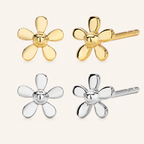 Sterling Silver Mini Flower Stud Earrings
