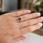 Regent Lab-Grown Alexandrite Ring worn on hand