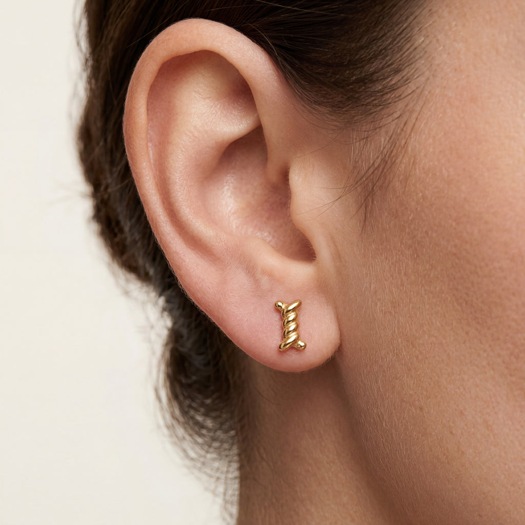 Bone Titanium Stud Earrings - image 2