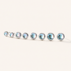 Sterling Silver Moonstone Stud Earrings detail view