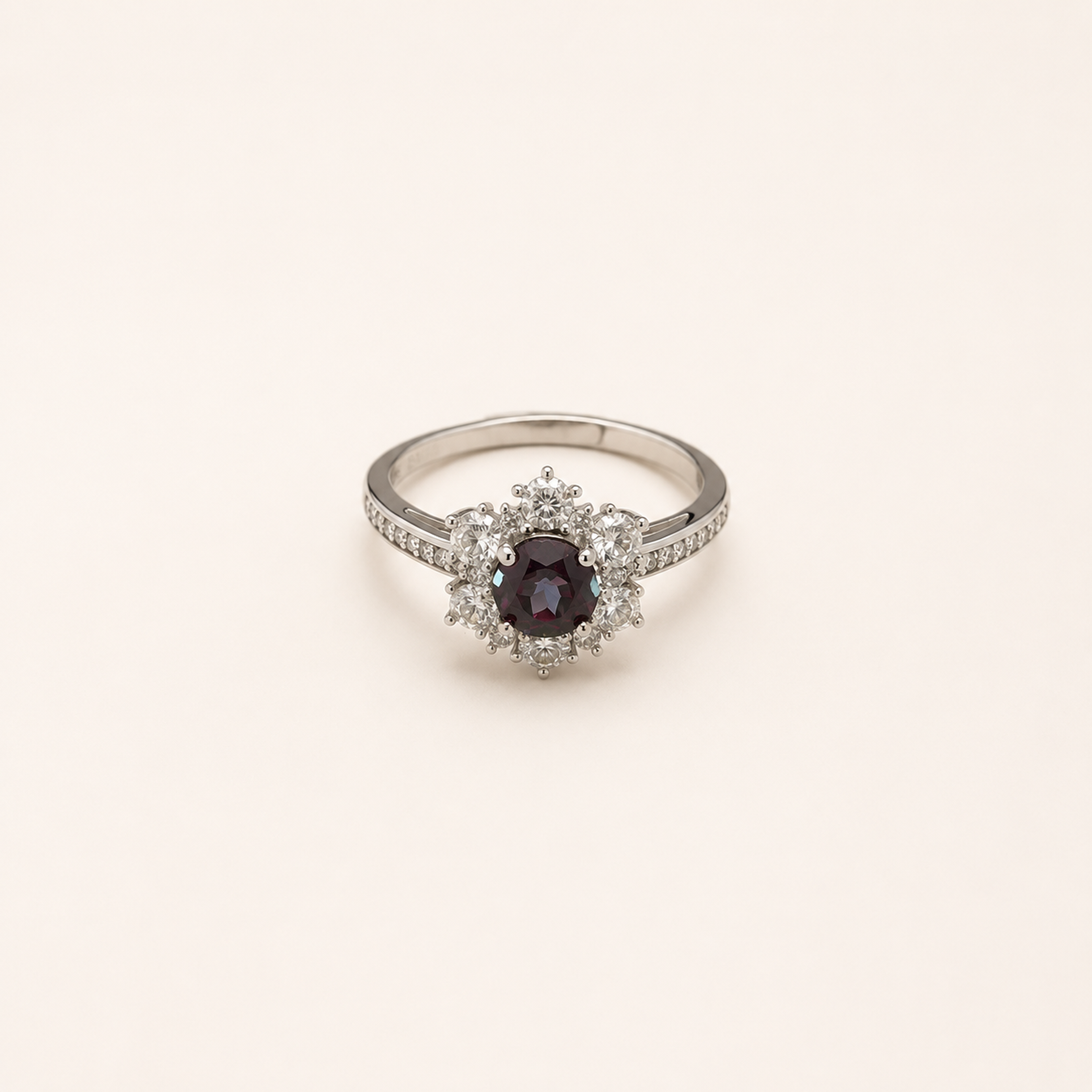 Frostbloom Lab-Grown Alexandrite Ring