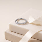 Slim Pave Titanium Hoop Earrings - image 5