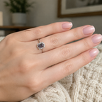 Garland Lab-Grown Alexandrite Ring worn on hand