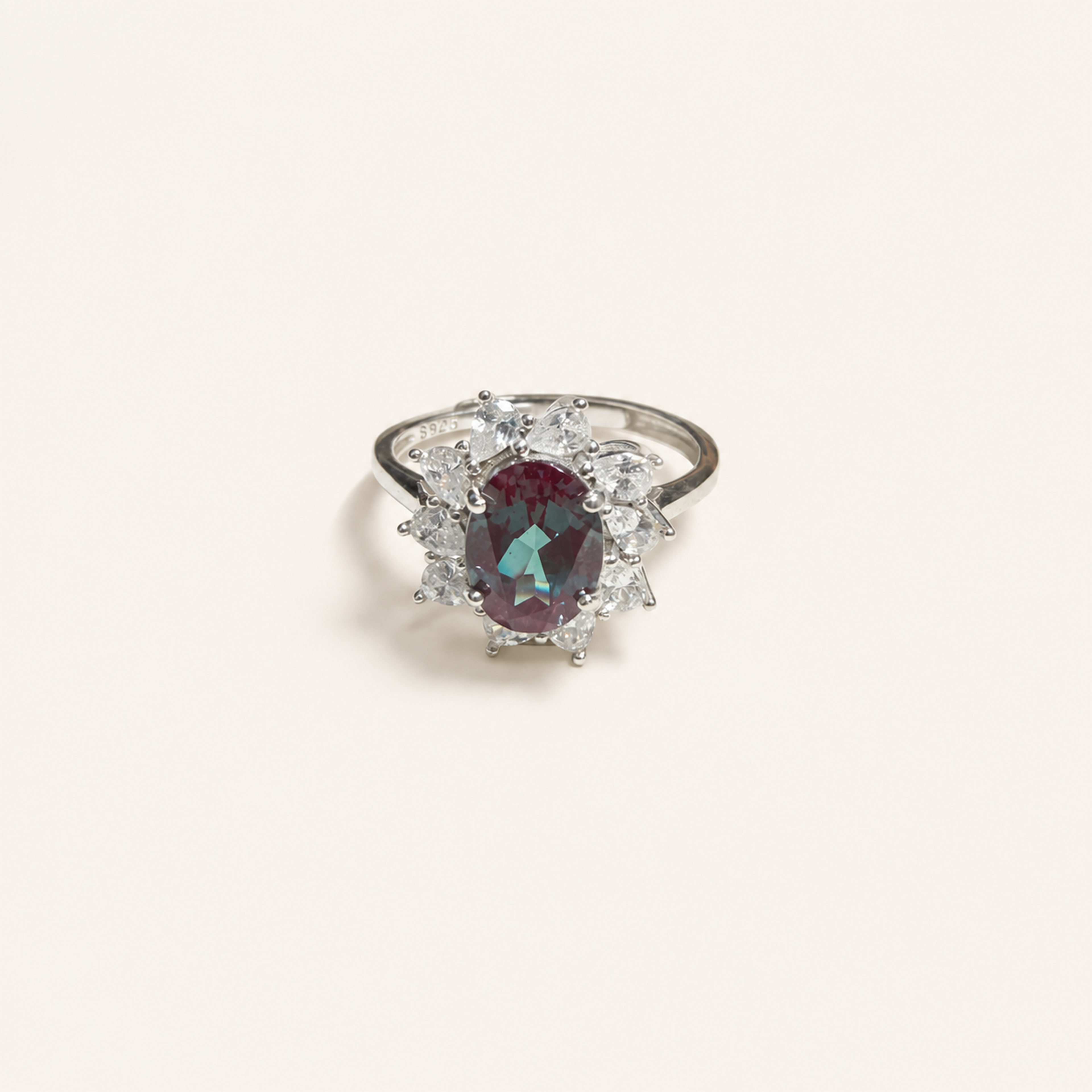 Petalburst Lab-Grown Alexandrite Ring